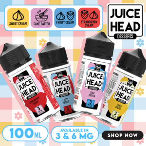 Juice Head Desserts E-Liquid Zero Tobacco Nicotine – 100ml